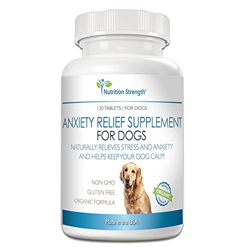 Nutrition Strength Dog Anxiety Relief Supplement, Formula with Valerian Root, Chamomile & L-Tryptophan