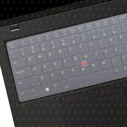Image of RAYA Silicone Keyboard Cover for Lenovo Thinkpad E14 (Gen7) Thinkpad L14 (Gen6) Thinkpad T14 (Gen5 /Gen6) Thinkpad P14s (Gen5 /Gen6) Laptops [Will NOT FIT for Other Gen Model of Thinkpad] (Transparent)