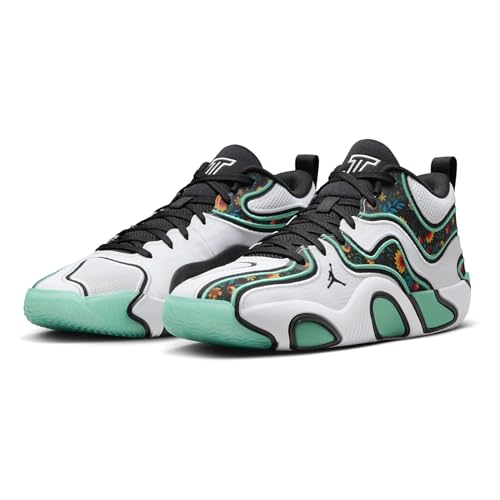 Tatum 3 Basketball Shoes (FZ6598-103, White/Kinetic Green/Black) Size 122