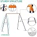 SUPER DEAL Swing Stand A Frame Heavy Duty Extra Large Full Steel Stand with Ground Stakes for Saucer Swing Chair Swing Web Swing, 440lbs Capacity All Weather Fun for Kids Outdoor Backyard