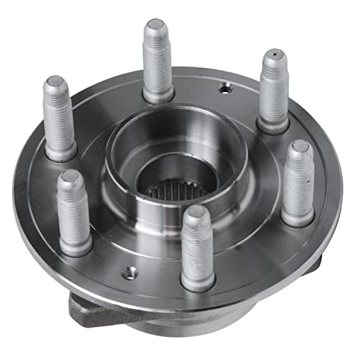 Image of Detroit Axle - 4WD Rear Wheel Bearing Hubs for GMC Acadia Chevy Traverse Enclave XT5 XT6 Wheel Bearing and Hubs Assembly 2018 2019 2020 2021 2022 Replacement Pair Hubs