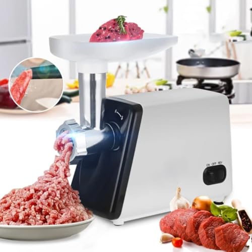 Electric Meat Grinder 2500 watt Heavy-duty and stainless steel Blades Plates Sausage Stuffer Meat grinding for Home Restaurant & outdoor kitchen
