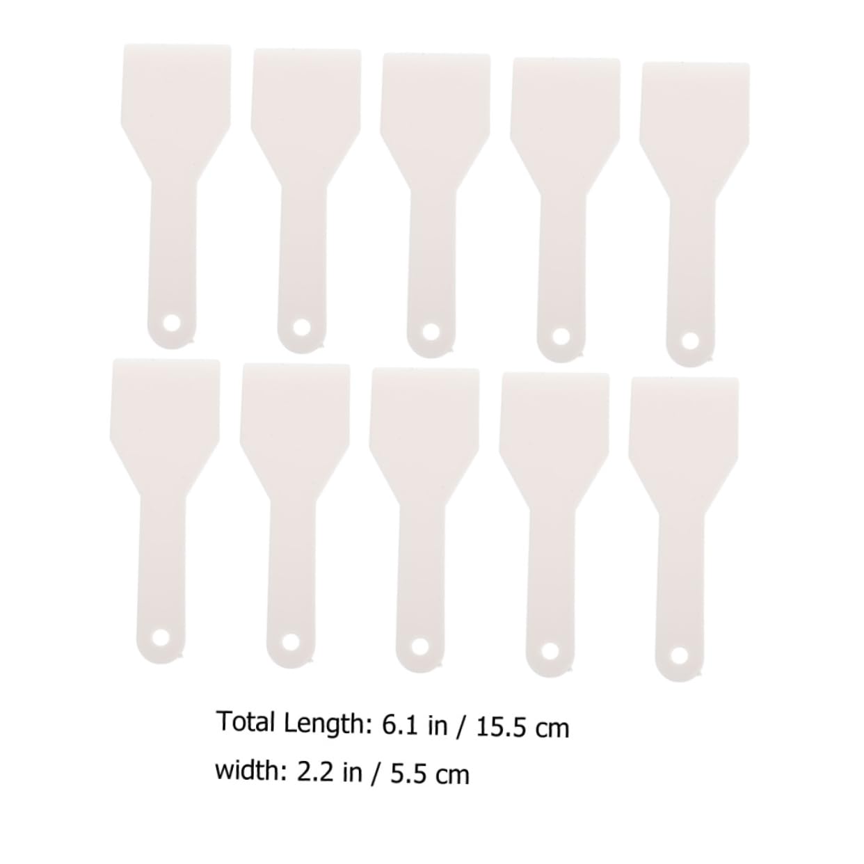 KONTONTY 10pcs Deicing Shovel Deicing Scoops Fridge Deicing Scraper Vehicle Ice Scraper Vehicle Snow Removal Refrigerador para Cuarto Freezer Frost Auto Frigobar Ice Box Plastic White Car