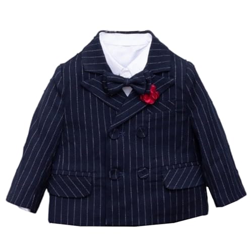 Veste de smoking pour garçon style haute couture à double boutonnage