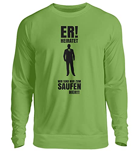 Sudadera de despedida de soltero verde lima unisex para fiestas y peñas