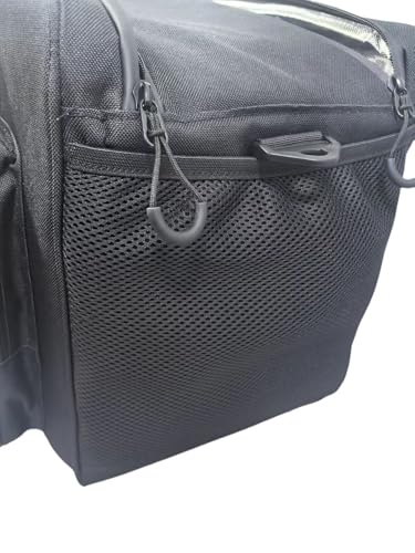 Image of Electric Car Cooler Bag, Plug in 12V Car Cooler Bag, 25 Liter with Adjustable Shoulder Strap, Cord Storage, Road Trip Black