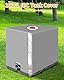 SOBEAU IBC Tank Abdeckung 1000L, IBC Container Zubehör, Wassertank Abdeckplane mit Transparenter Folie, Anti-UV Schutzplane Regenwassertank Abdeckung, IBC Wassertank Abdeckung, Grau