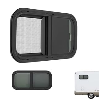 OUBUBY fenêtre coulissante teintée 60 x 30 cm pour camping-car