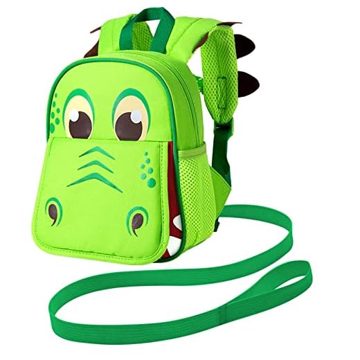 Backpack Leash for Toddlers, 9.5" Kids Dinosaur Safety Leashes