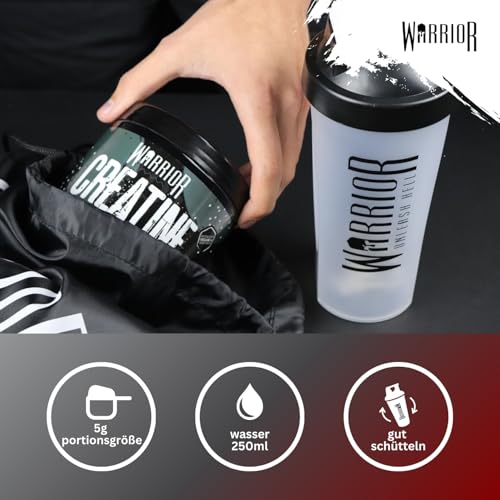 Warrior Creatin Monohydrat Pulver 500 g, Kreatin Vegan – Geschmacksneutral 3 g pro Portion, 166 Portionen, mikronisiert, ohne Zusatzstoffe… – Ansicht 5