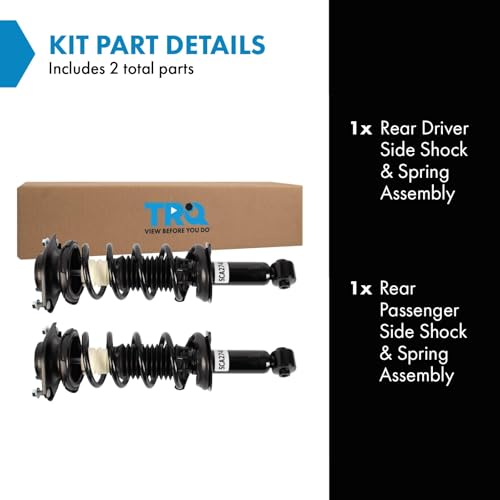 Image of TRQ Rear Shock and Spring Assembly Set Compatible with 2015-2017 Subaru Legacy