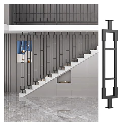 Balaustres de hierro modernos, husillos decorativos para mayor seguridad y estilo en escaleras, vallas interiores y separadores de habitaciones