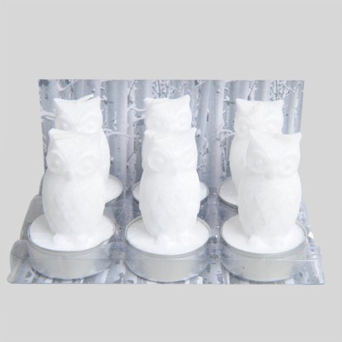 Tea-Light 3,8X6,2 Gufo Bianco