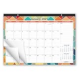 Cabbrix Monthly Desk Pad Calendar 2019, 16-4/5