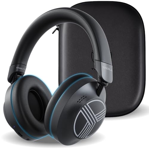 TREBLAB Z7-Pro Wireless Headphones Noise Cancelling, Hybrid Active ANC Over-Ear Bluetooth 5.3 Headphones, 100% ANC, 30–38H Playtime, 65ms Gaming Mode, Multipoint, Carrying Case