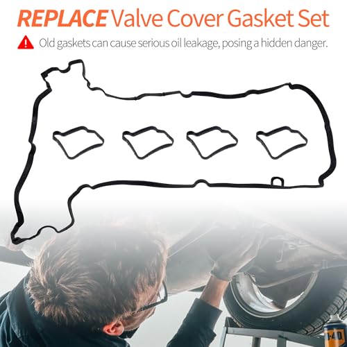 Image of HiSport Valve Cover Gasket Seal 2710161221 - Compatible with Mercedes-Benz C180 2011-2012 C200 2010-2014 C250 2012-2015 E200 2012-2013 E250 2011-2015 SLK200 2012-2016 SLK250 2012-2015 1.8L