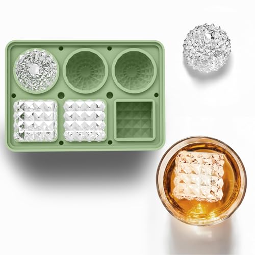 Molde de silicona para cubitos de hielo grande con tapa miniatura 1