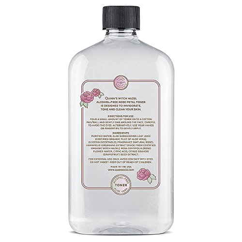 Quinn’s Alcohol Free Witch Hazel With Aloe Vera 16 Ounce (Rose) #TOP5