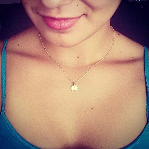 LANG XUAN Friendship Anchor Compass Necklace Good Luck Elephant Pendant Chain Necklace with Message Card Gift Card - Image 5