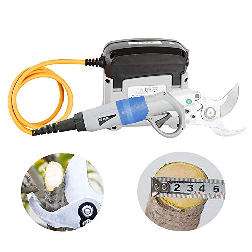 HWJF Electric pruning shears,rechargeable scissors,home gardening cutting tools cordless fruit tree thick branches within 45mmProfessional garden trimming tool
