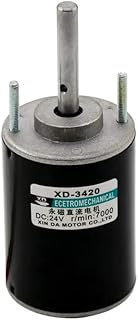 Davitu DC Motor - 12V Speed Regulating Motor 24V DC Motor Micro High-power Cotton Brush Permanent Magnet IE 2 30W 3420 Explosion-proof N.M - (Speed(RPM): 12V 3500RPM)