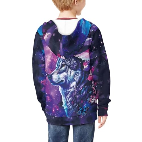 Colorful Cats Boys and Toddlers' Zip-up Hoodie Sweatshirt 6-16T Boys Girls Zip Up Hoodies Sweatshirts4