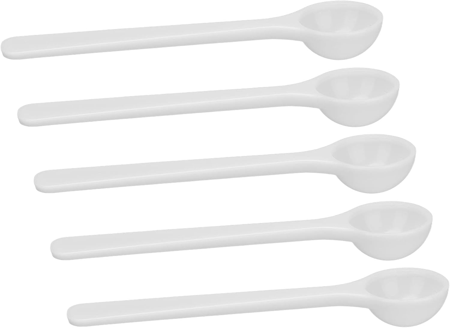 Dioche High Temperature Plastic Fertilizer Spoon 100Pcs - 2ml/1g Measuring Spoon for Gardening, Cooking & Baking