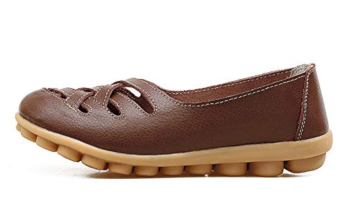 Image of VenusCelia Women's Braided-Nests Walking Flat Loafer