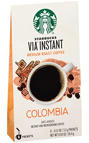 Image of Starbucks Coffee Company Starbucks VIA Instant Coffee, Colombia, 8 ct (pack of 4)