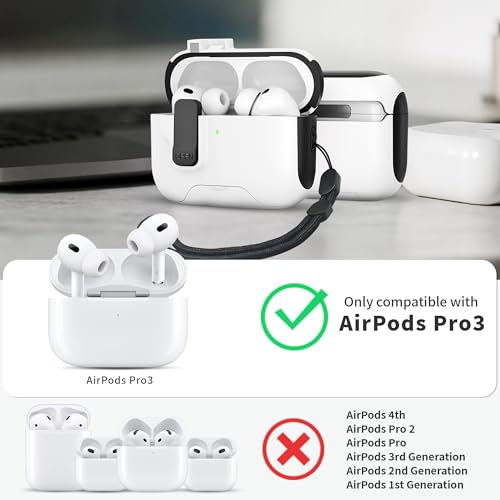 Coque AirPods Pro 3ème génération rigide haute protection blanc-A - 2