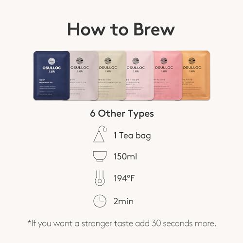 Image of OSULLOC TEA EDITION ISLAND (18 Count, 6 Flavors x 3 ea), Premium Tea Sampler Gift Set, Assorted Variety Handcrafted Pyramid Infuser Bags