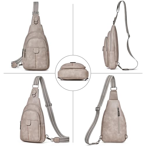 Image of cakang Womens Sling Bag Crossbody Bags for Women Vegan Leather Sling Backpack Daypack Fanny Pack Crossbody Purse Travel