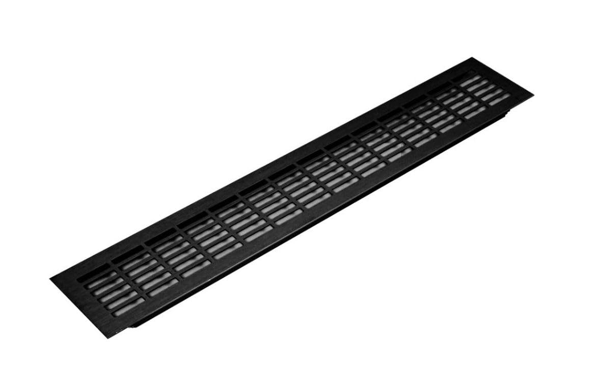 Ventilation Vent, 480x80mm, Corrosion-Resistant, Waterproof, 6 Colours (Black)