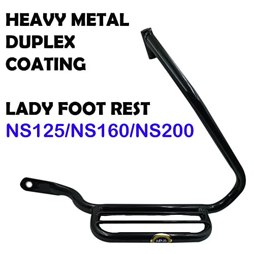 Image of HEAVY METAL LADY FOOTREST FOR BAJAJ PULSER NS125 /160 /200 FOOTREST BLACK