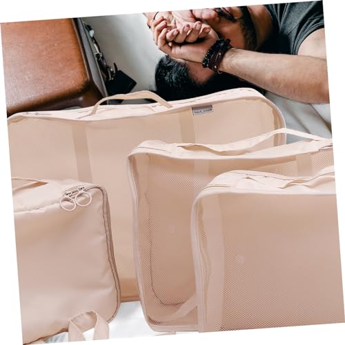 Cubes d'emballage de compression et sachets de rangement étanches pour valises - 4