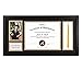 Golden State Art, Diploma Tassel Shadow Box 11x22 Frame for 8.5x11 Document/Certificate & 4x6 Photo, with Double Mat (Black Over Gold), Tassel Holder & Real Glass, Black
