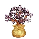 Arbre à Argent Porte Bonheur, Lingot d'or Chinois, Ornement de Fortune, Richesse, décoration Table for la Maison, Artisanat(Purple)
