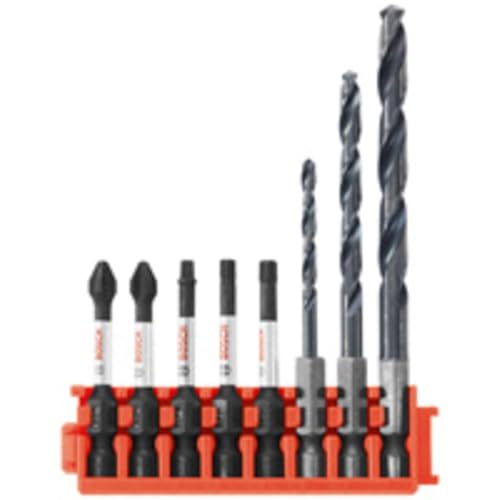 Image of Bosch CCSDDV08 8 pc. Impact Tough Black Oxide Drill and Drive Bits with Clip for Custom Case System