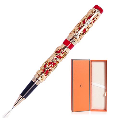 atokiss Jinhao Dragon Phoenix - Juego de bolígrafos y estuche para bolígrafos Cover