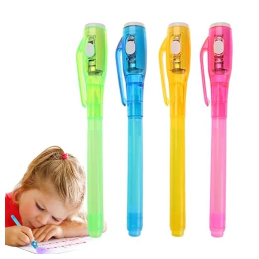 Caneta de tinta invisível, caneta de tinta espiã, marcador mágico claro, caneta mágica de tinta desaparecendo, caneta lavável de Halloween, marcador permanente para mensagem secreta para empresa de