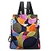 shepretty Zaino Donna antifurto Borsa Tracolla Colorato Zainetto Viaggio Daypack zaino donna scuola, AL911 Colorato