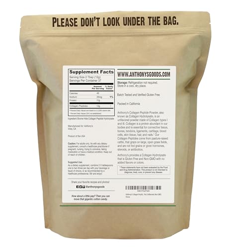 Anthony's Grass-Fed Collagen Peptides