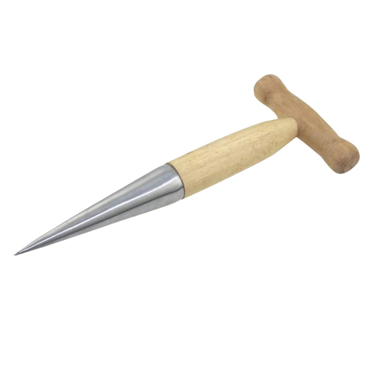 NULYLU Planter Tool Stainless Steel Dibbler Long Handle for Planting Garden Tool for Soil Loosening