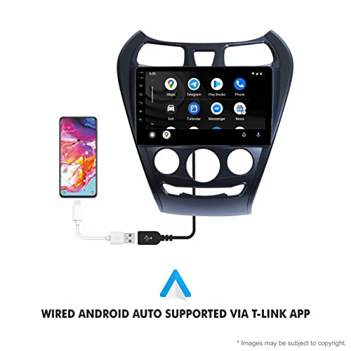 Image of 9 Inches Advanced Car Radio Receiver Android 10 System for Hyundai Eon with 2GB /16GB RAM & ROM, Gorilla Glass /Full HD Display /WiFi /GPS /SWC and HD Parking Camera /CP