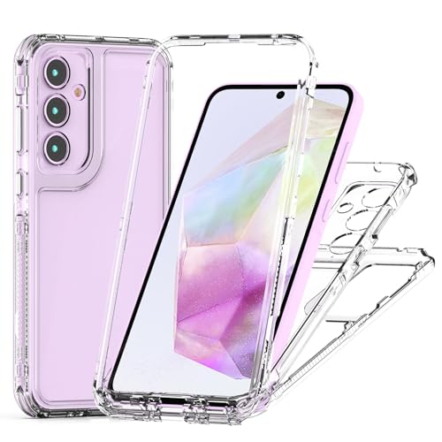 Samsung Galaxy A35 �p�N���X�^���N���A�P�[�X�A�ϏՌ��ی�d�b�P�[�X�ASamsung Galaxy A35 �p�A���`�X�N���b�`�ی쓧���X�����J�o�[