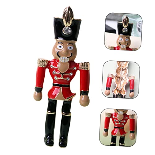 Soldat nutcracker en broche émaillée accessoire idéal pour vos repas de Noël