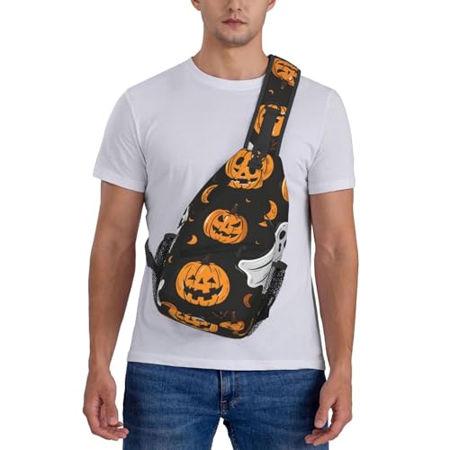 Bolso bandolera ligero unisex Halloween Pumpkin Ghost miniatura 7
