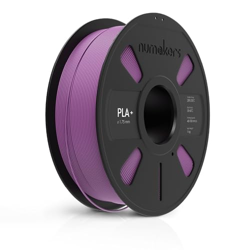 Image of NUMAKERS PLA+ 3D Printer Filament, 1.75mm, Dimensional Accuracy + /- 0.03 mm, 1 kg Spool (2.2 lbs), Compatible with Most FDM Printers (Mauve Purple)