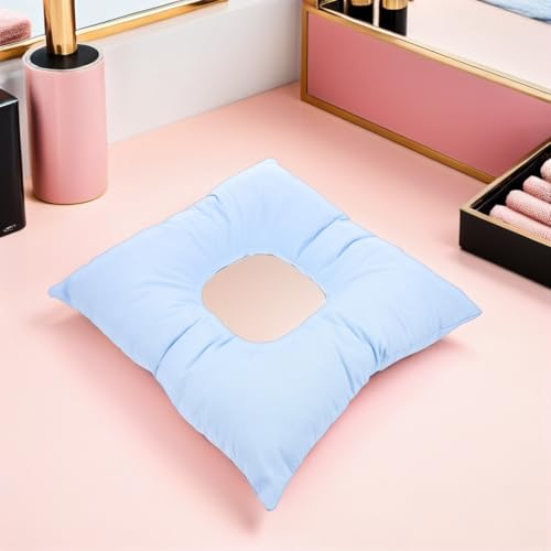 Cojines de masaje boca abajo para relajación en casa y sesiones estéticas de color azul 4