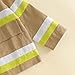 Thorn Tree Kids Firefighter Outfit Long Sleeve Jacket Suspender Pants Overalls Halloween Birthday Outfits Fall Winter Clothes (Khaki, 4-5T)